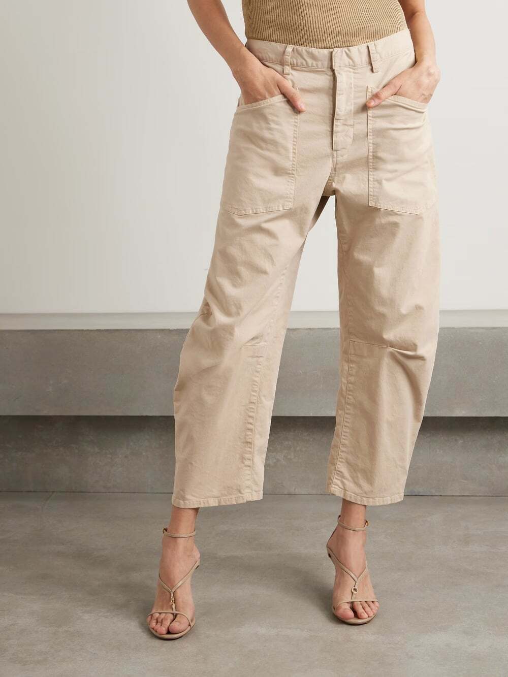 Nili Lotan Shon Light Brown Pants 8